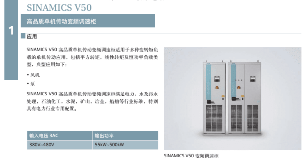 西門子V50變頻器