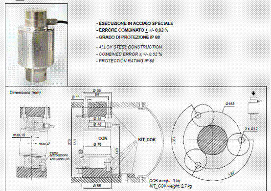 意大利Laumas COK-25000kg稱重傳感器