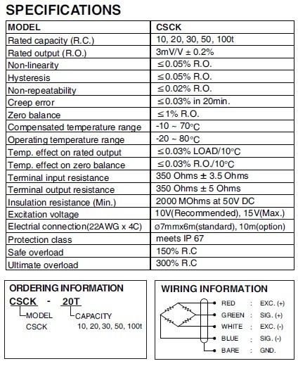 CSCK-10T稱(chēng)重傳感器