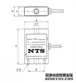 日本NTS  LRK-1KN稱重傳感器的產品尺寸